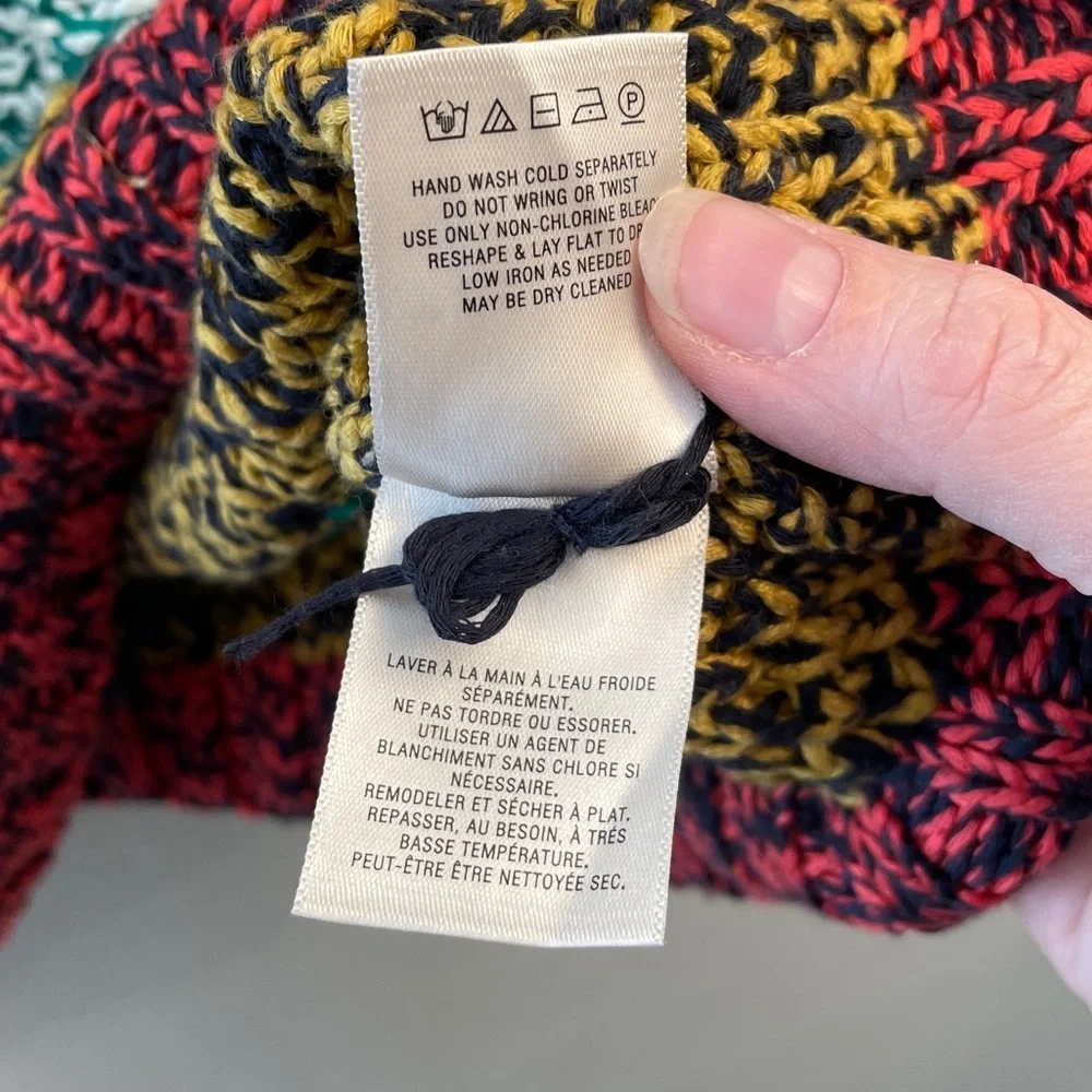 Anthropologie Maeve Multicolored Knit Sweater Tank Size Large